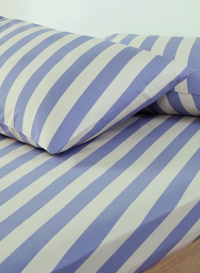 Drap Housse Diagonal Violet
