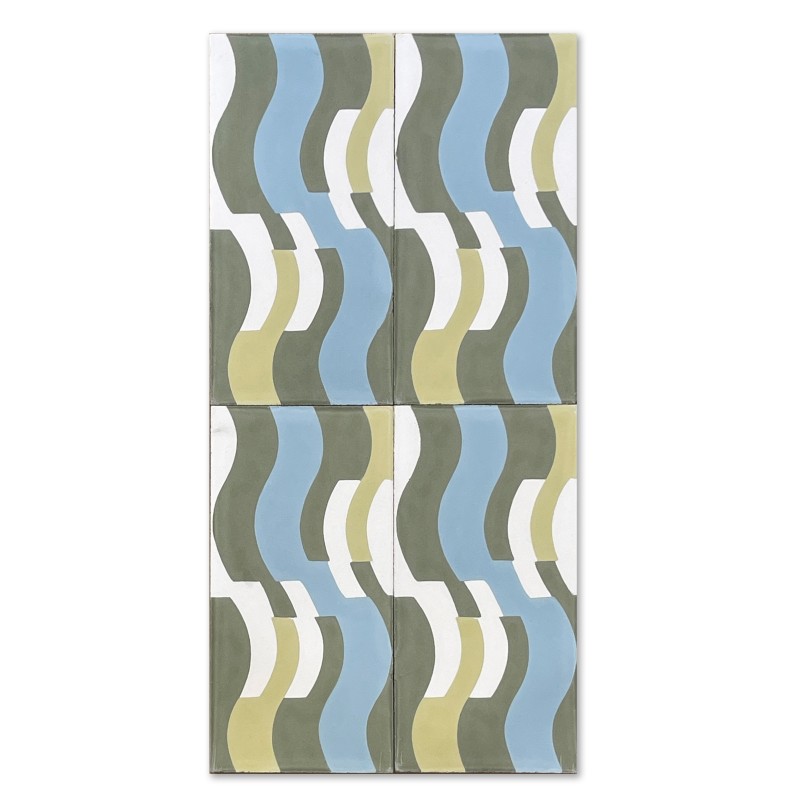 Carreau de ciment Nazaré Summer Sky