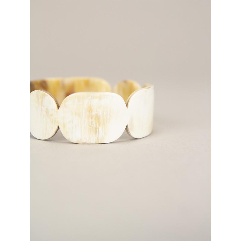 Bracelet 25 Totem en corne blonde taille S