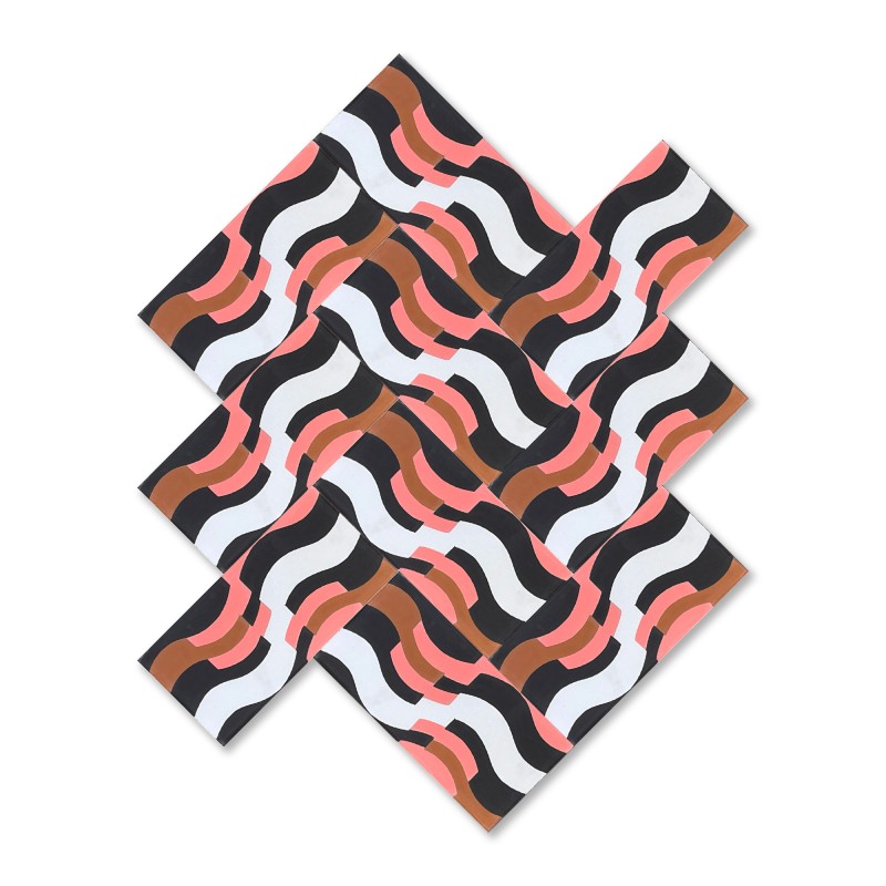 Carreau de ciment Nazaré Flamingo