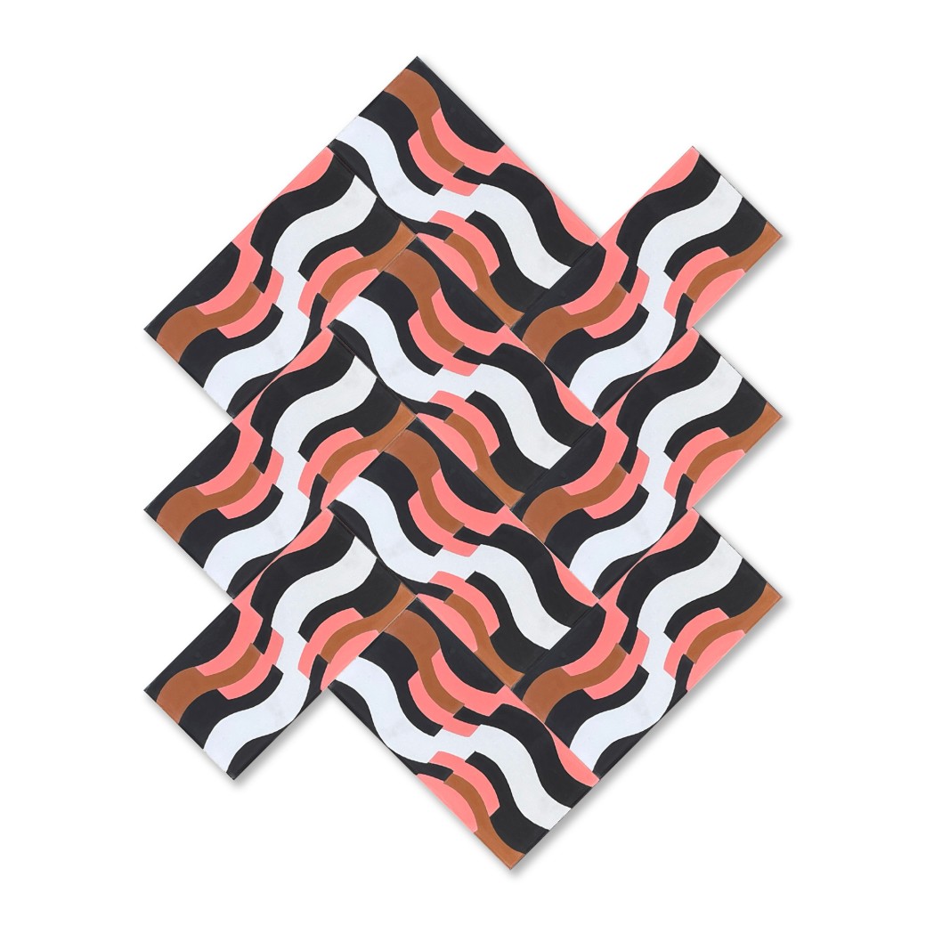 Nazare Flamingo Cement Tile
