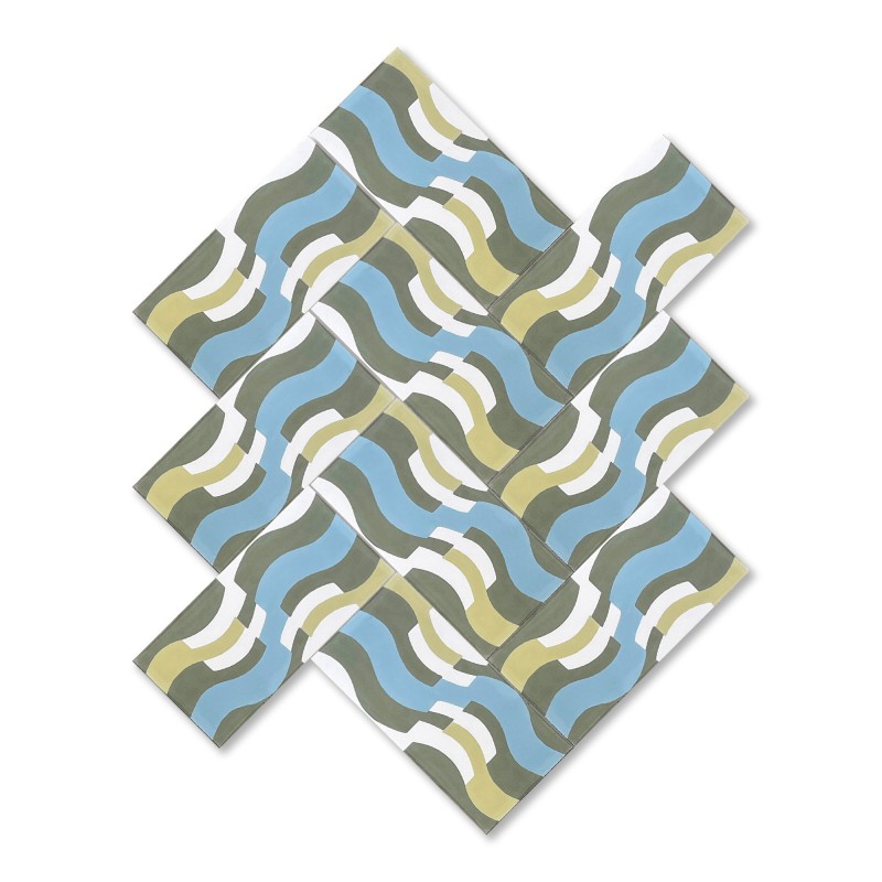 Carreau de ciment Nazaré Summer Sky