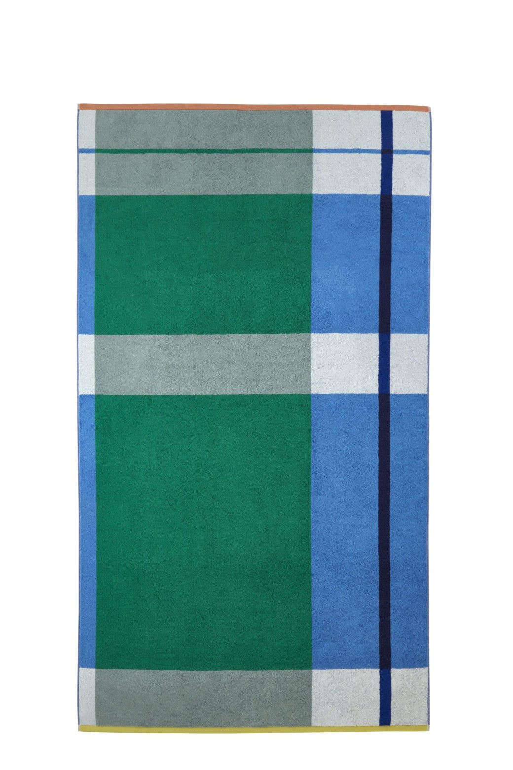 Serviette de bain Color Block Vert 100x170 Serviette de bain Color Block Vert 100x170