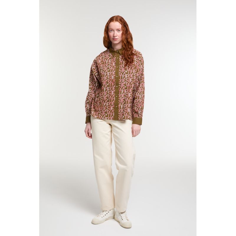 Chemise Rosalie Origine Kaki Rose