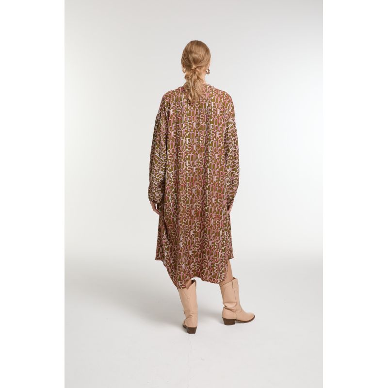 Robe Paradis Origine Kaki Rose