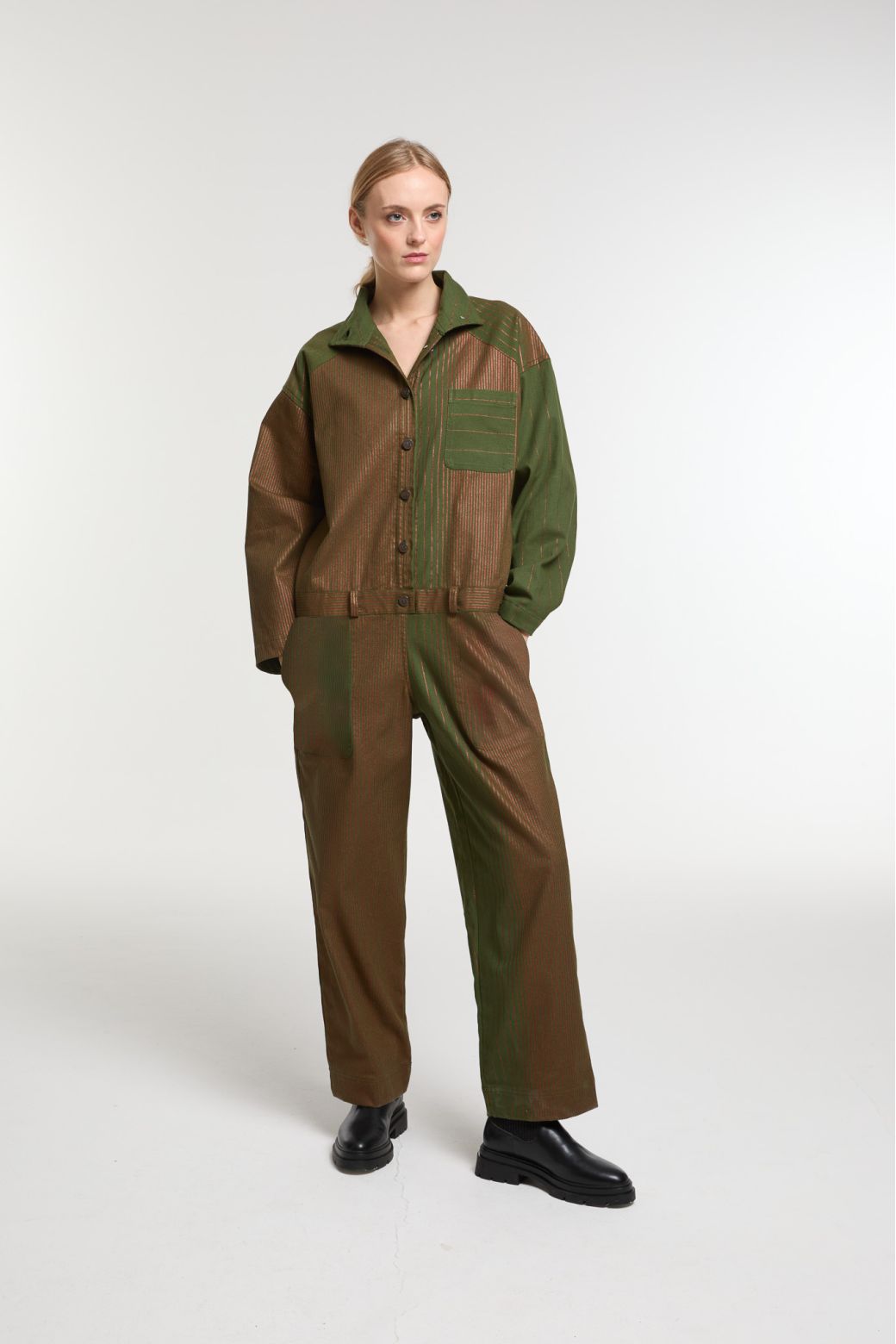 Khaki Monica Cosmos Jumpsuit