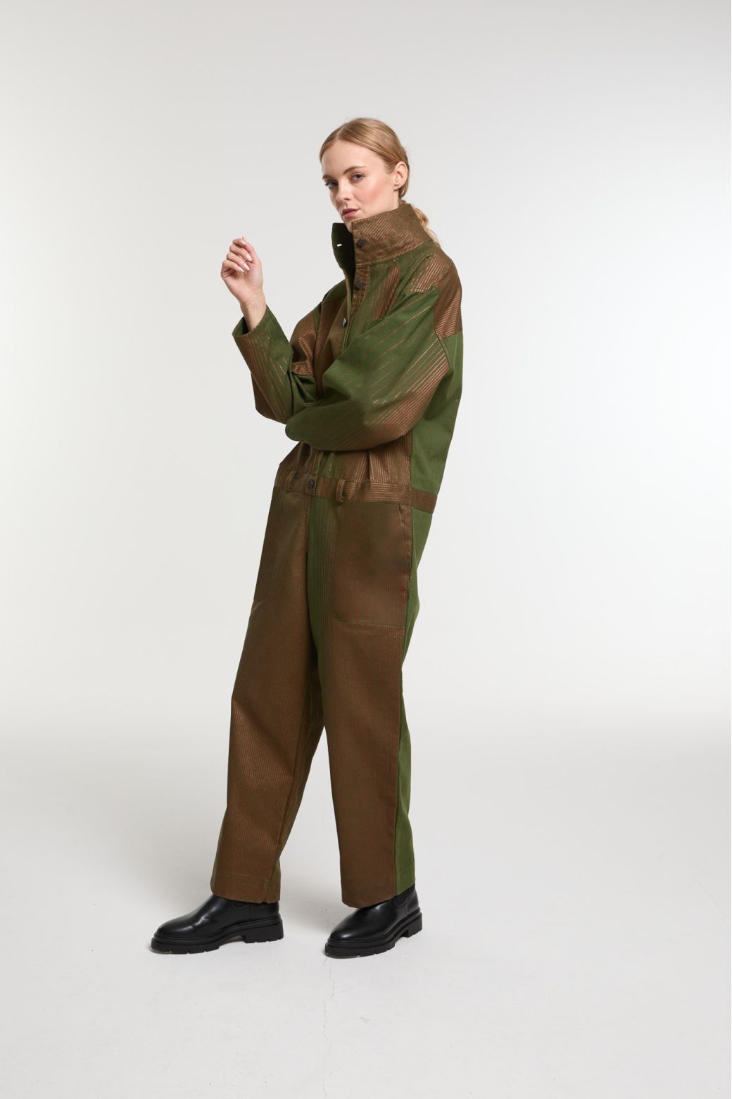 Khaki Monica Cosmos Jumpsuit