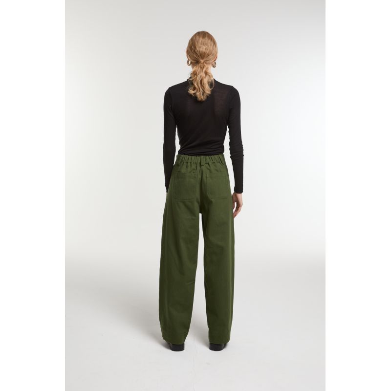 Khaki Solid VictorCosmos Pants