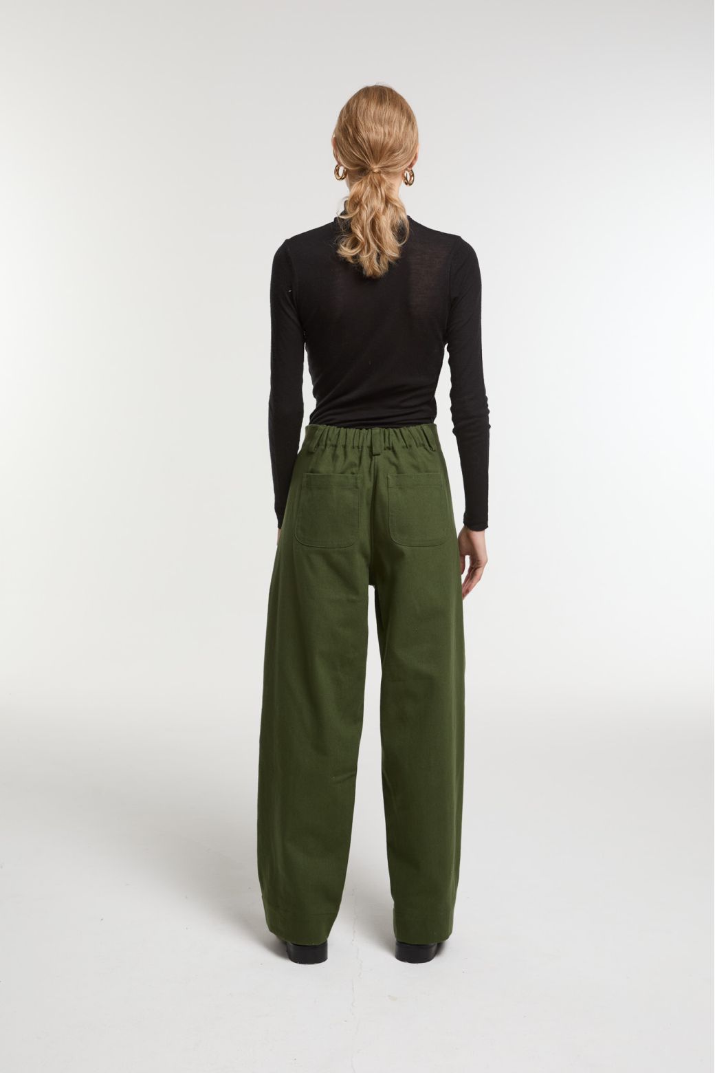 Khaki Solid VictorCosmos Pants