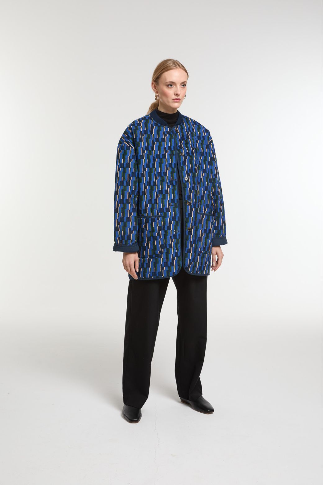 Blue Gustave Mystere Coat