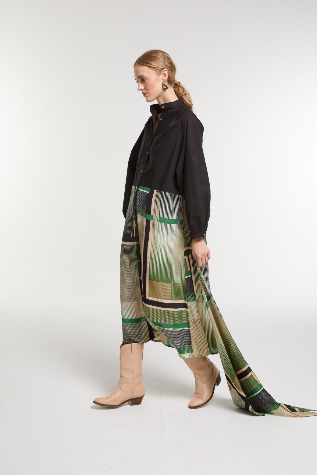 Green Eulalie Prisme Dress