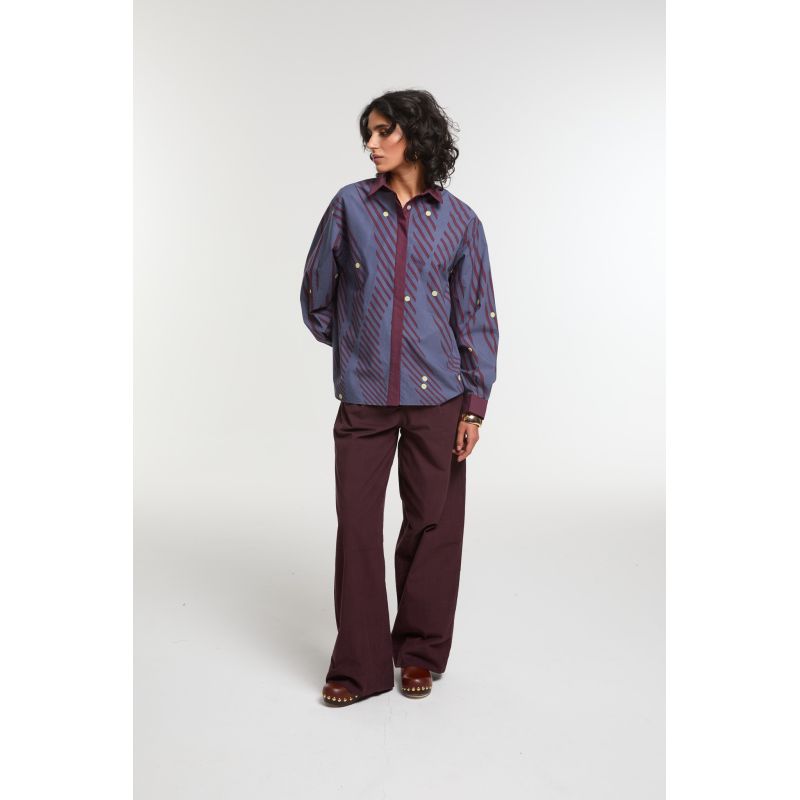 Night Blue Rosalie Moon Shirt