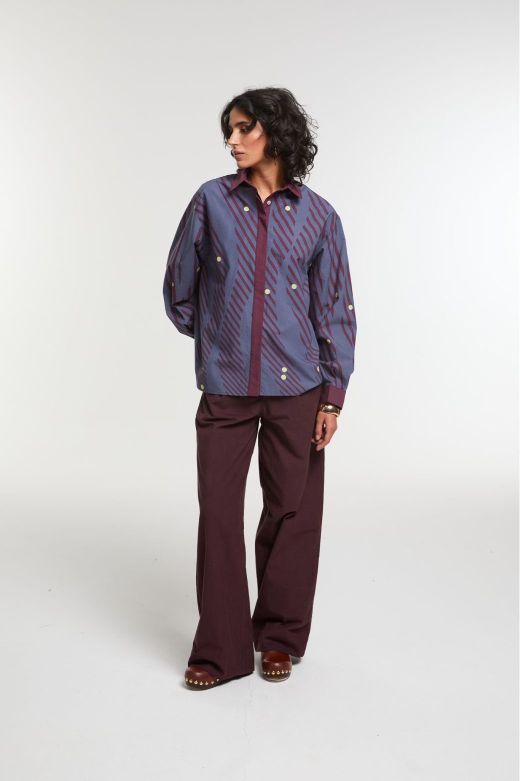 Night Blue Rosalie Moon Shirt