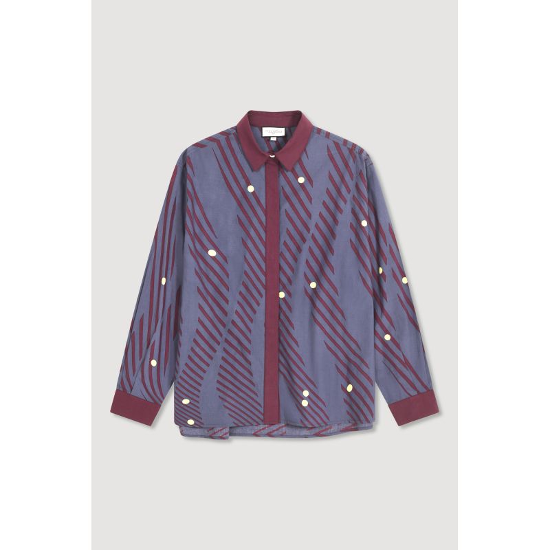 Night Blue Rosalie Moon Shirt