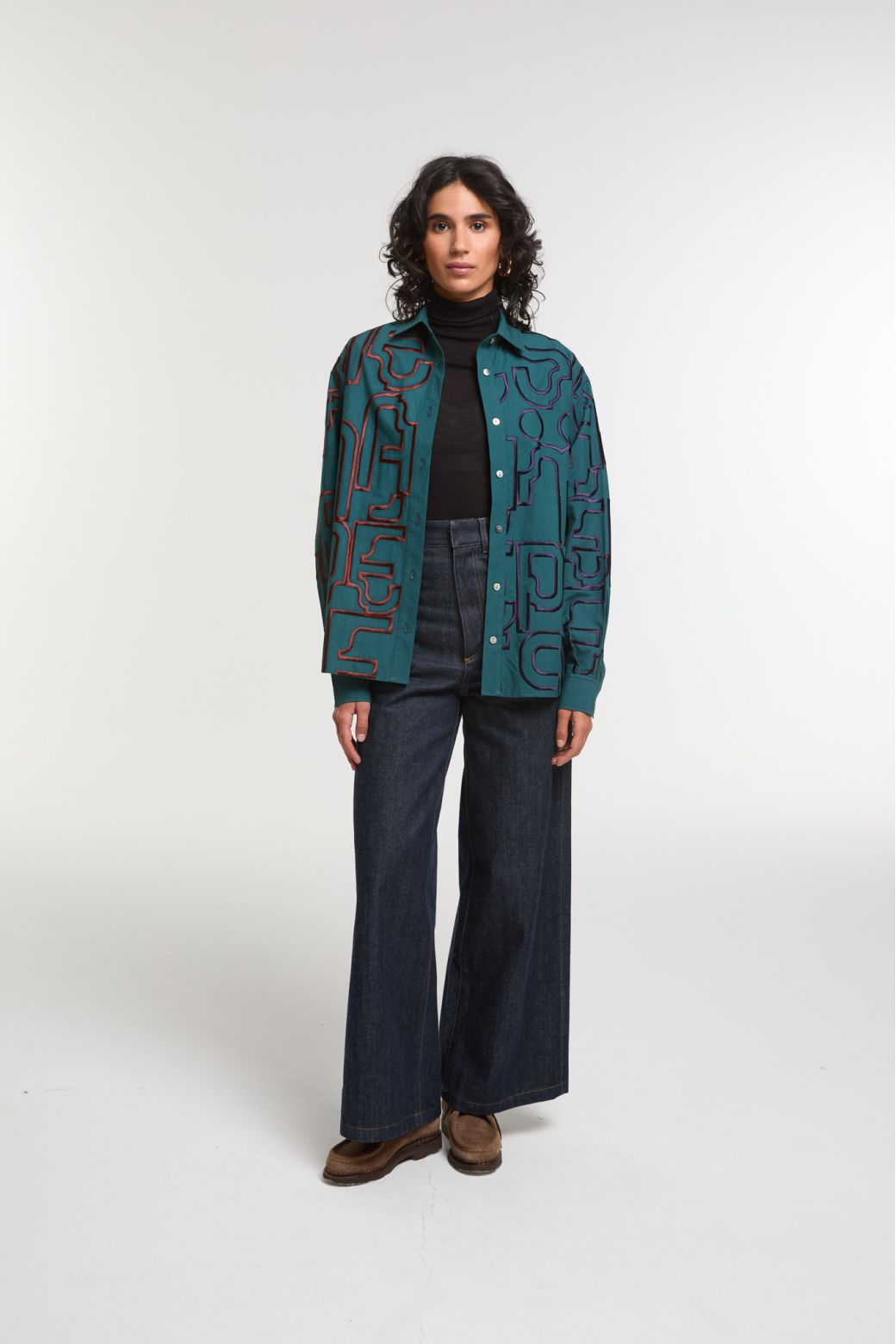 Night Blue Rosalie Lyrique Shirt