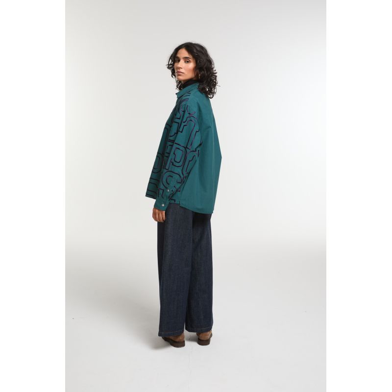 Night Blue Rosalie Lyrique Shirt