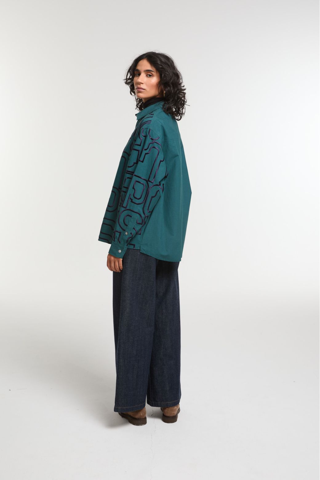 Night Blue Rosalie Lyrique Shirt