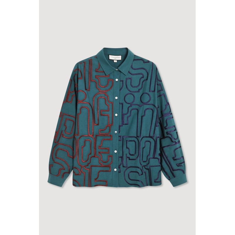 Night Blue Rosalie Lyrique Shirt