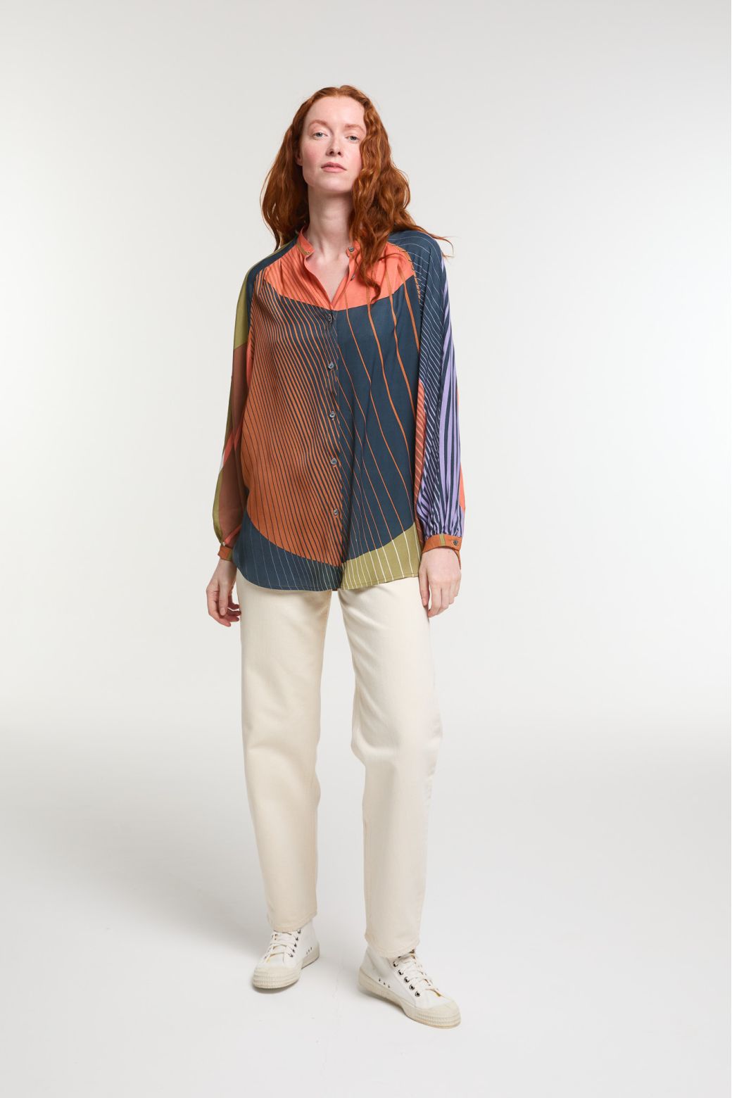 Orange Khaki Lola Astre Shirt