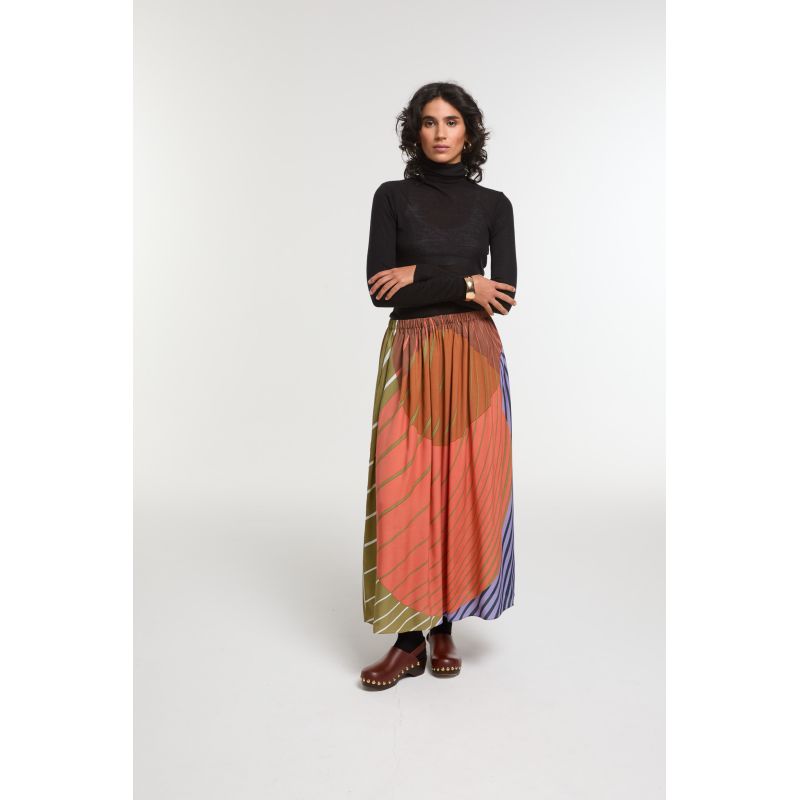 Orange Khaki Romeo AstreSkirt