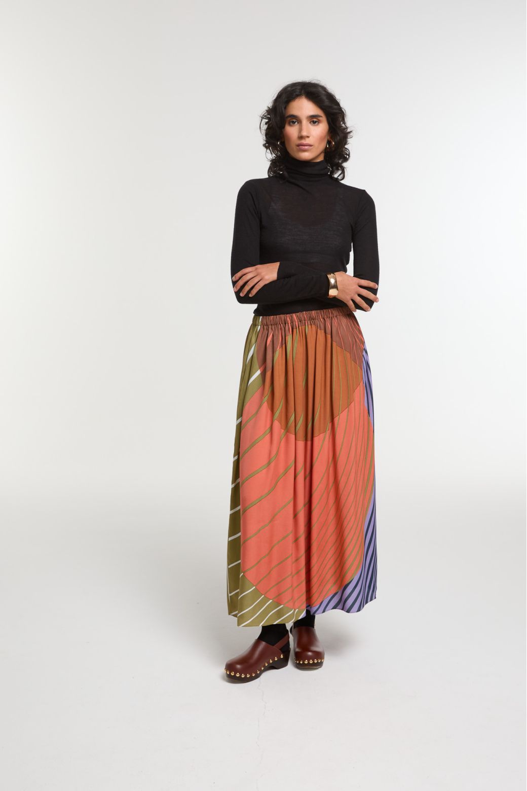 Orange Khaki Romeo AstreSkirt