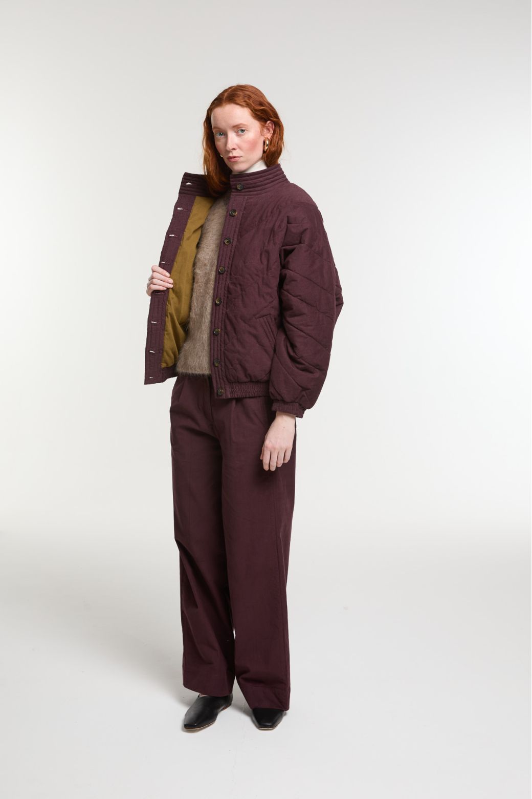 Burgundy Millie Mae Jacket