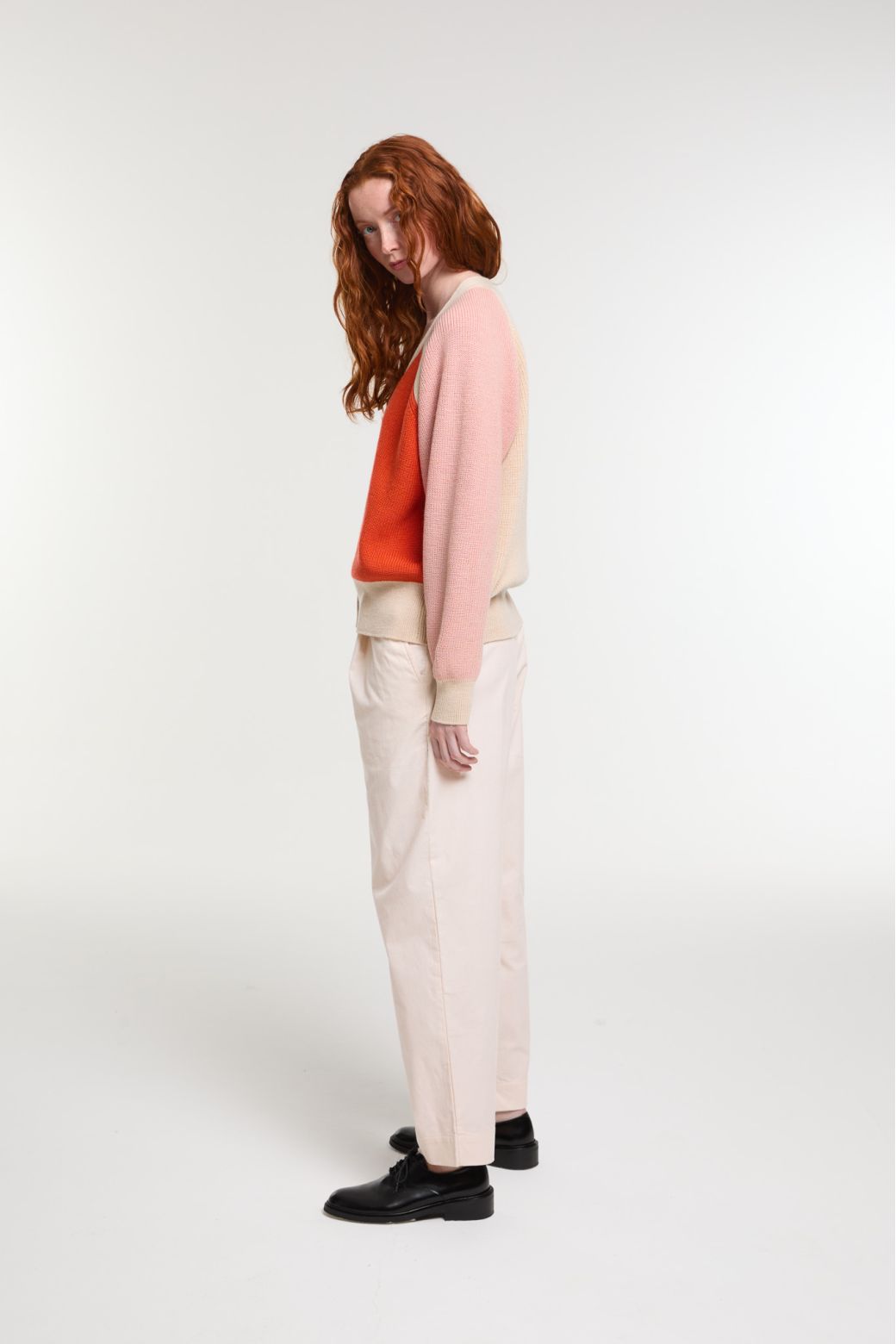 Orange Claude Enigme Cardigan
