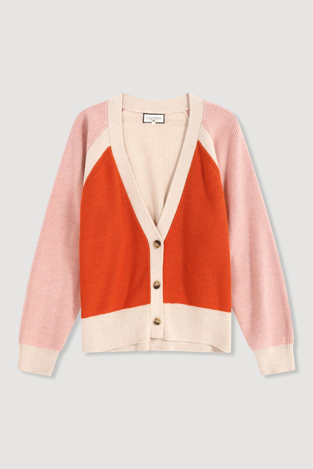 Orange Claude Enigme Cardigan
