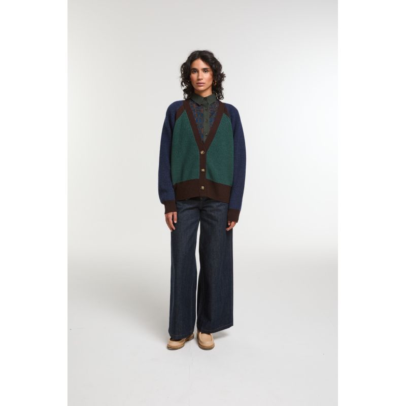 Night Blue Claude Enigme Cardigan