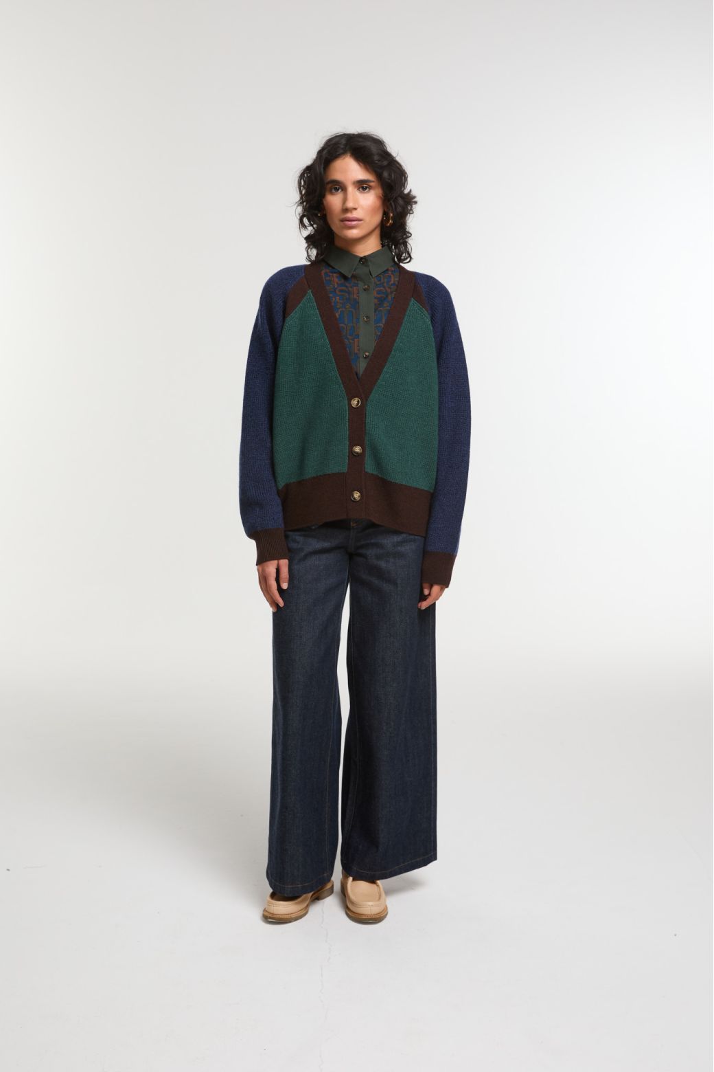 Night Blue Claude Enigme Cardigan
