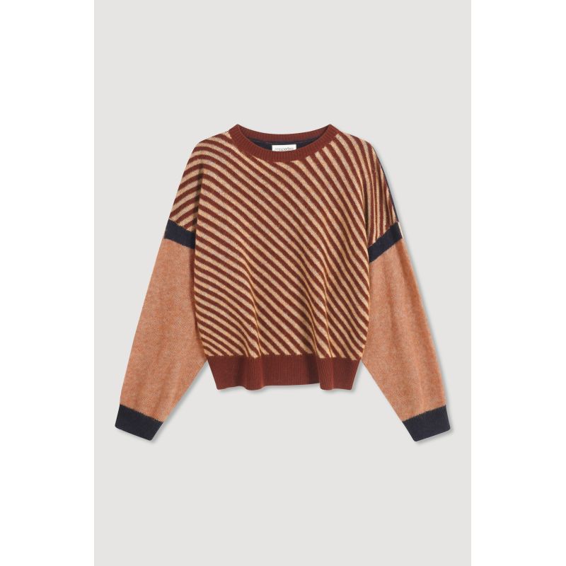 Navy Diago Panorama Sweater