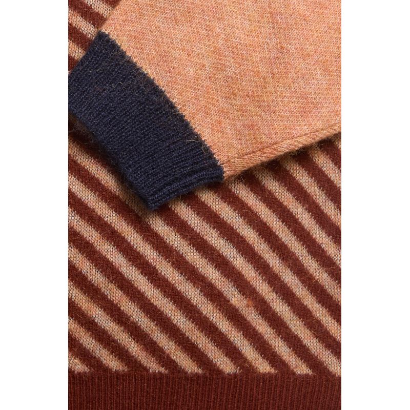 Navy Diago Panorama Sweater