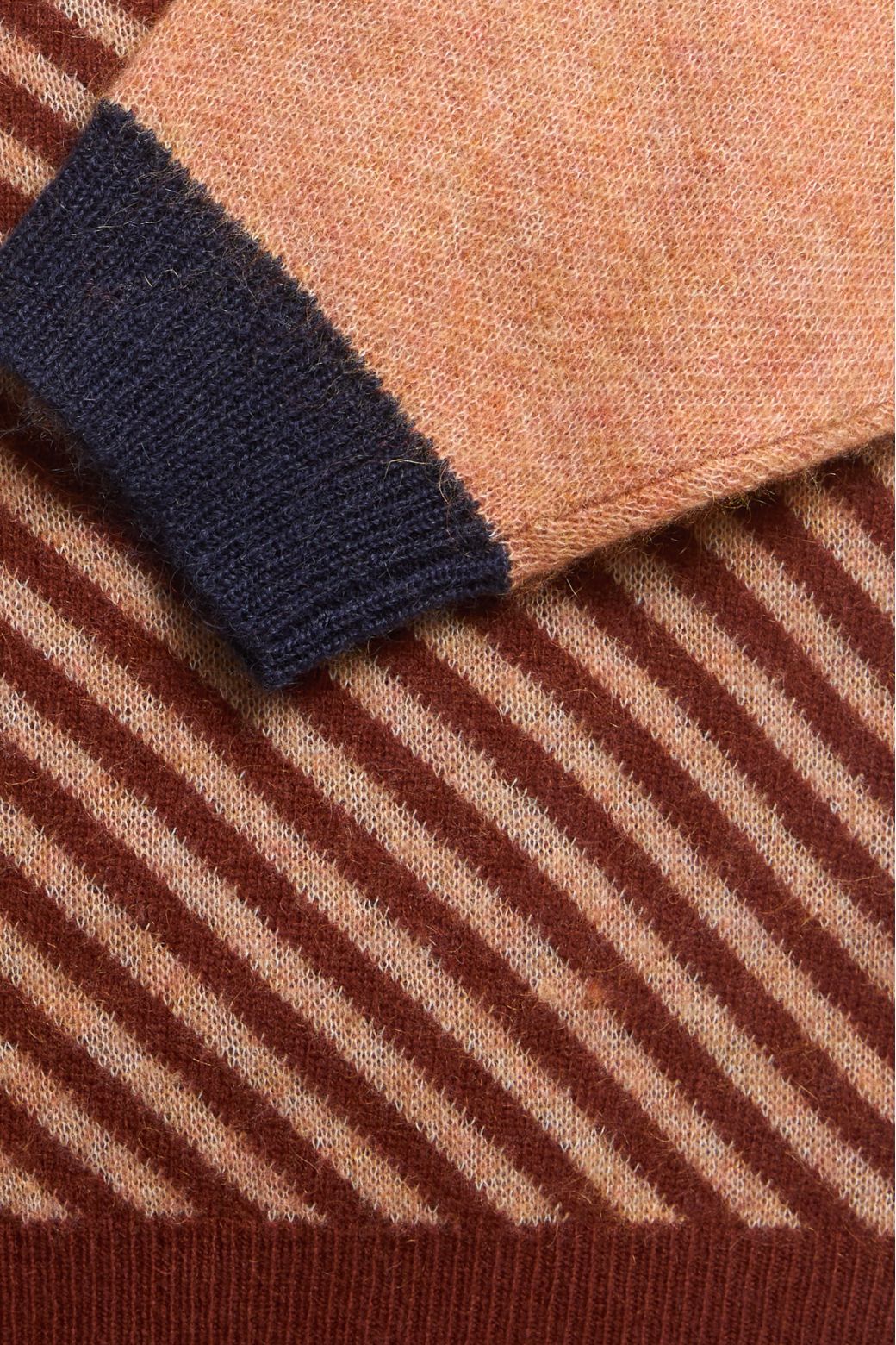 Navy Diago Panorama Sweater