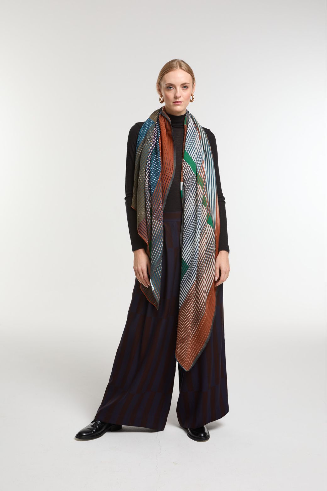 BrownVibrant Scarf