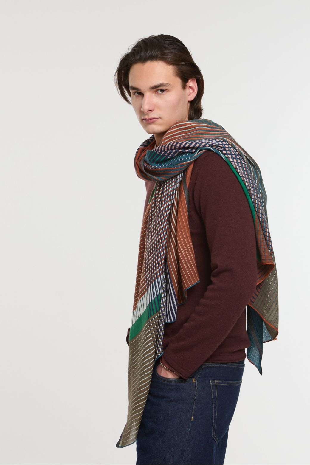 BrownVibrant Scarf