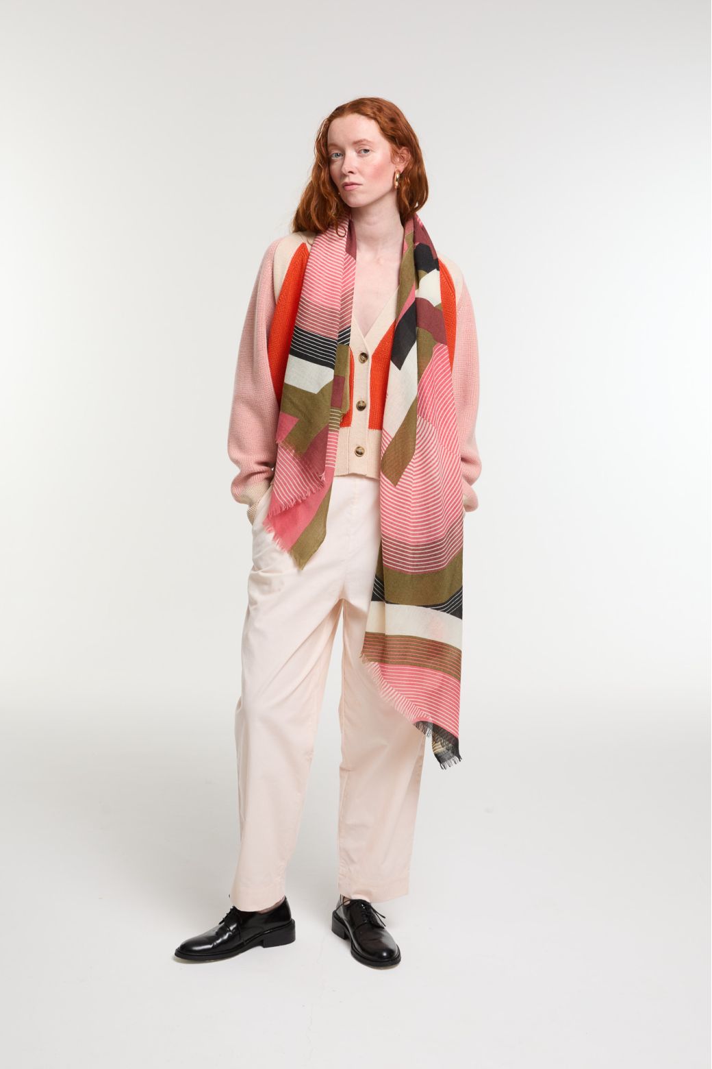 Pink BrownAlchimie Scarf
