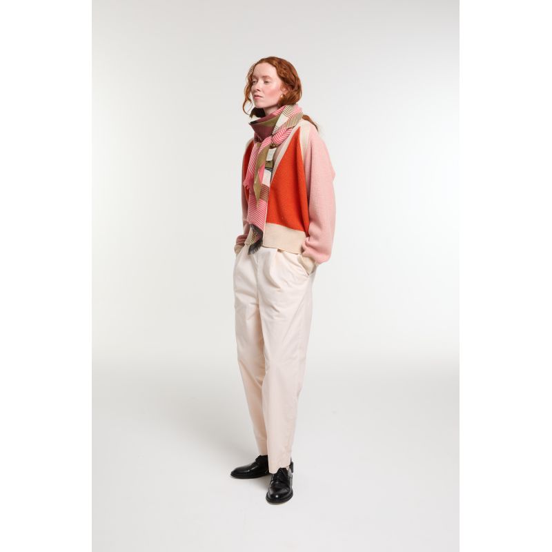 FoulardAlchimie Brun Rose