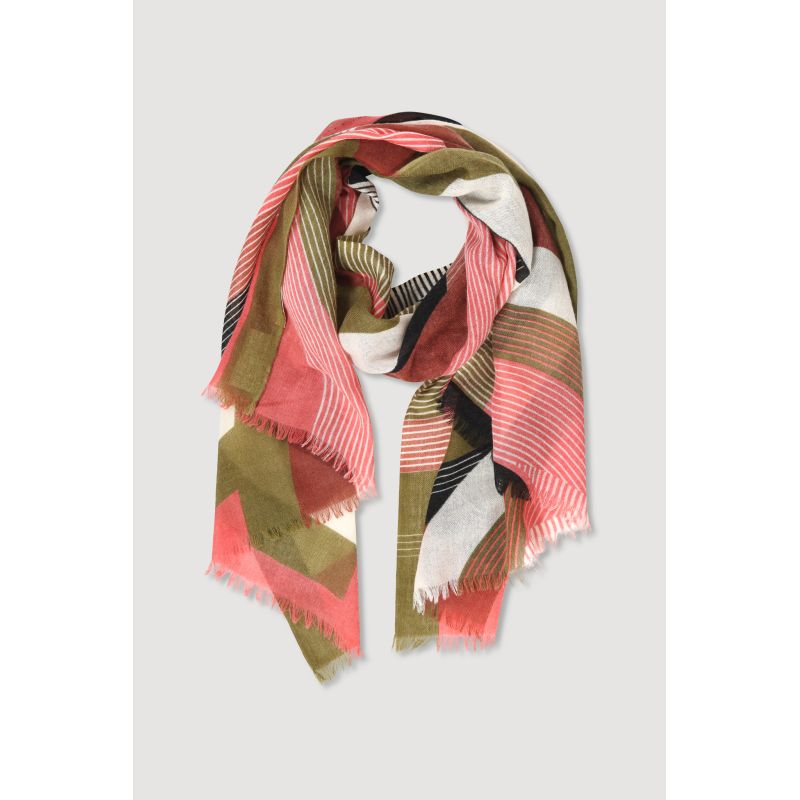 FoulardAlchimie Brun Rose