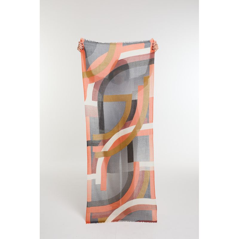 FoulardAlchimie Orange Roux