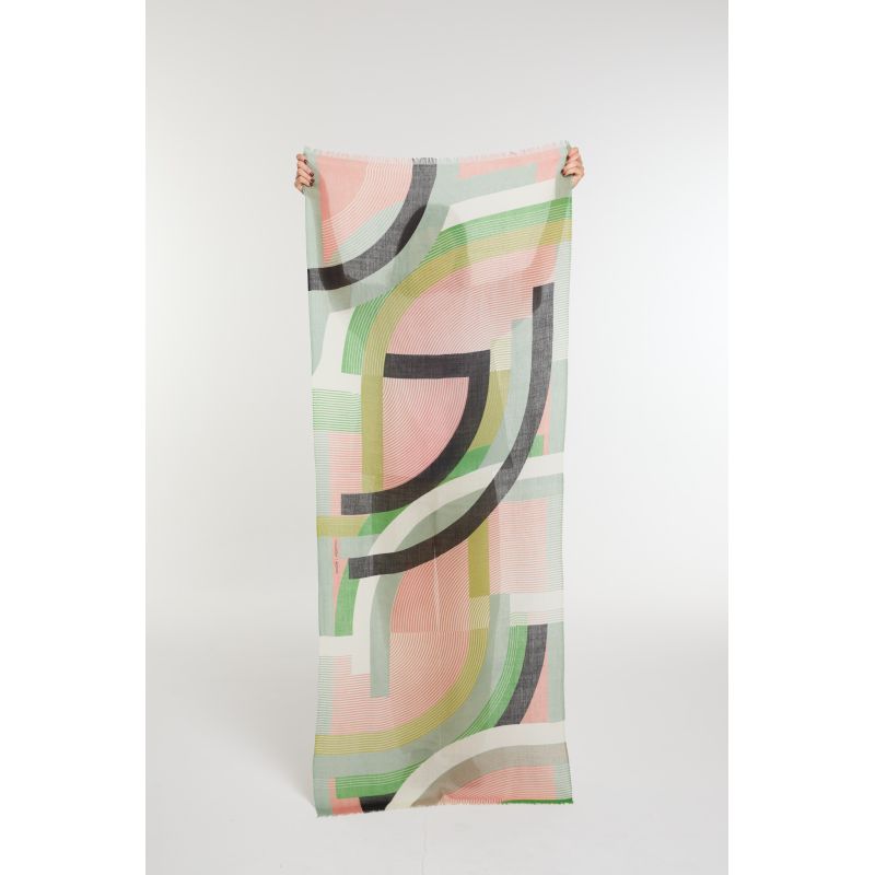 FoulardAlchimie Vert Gris