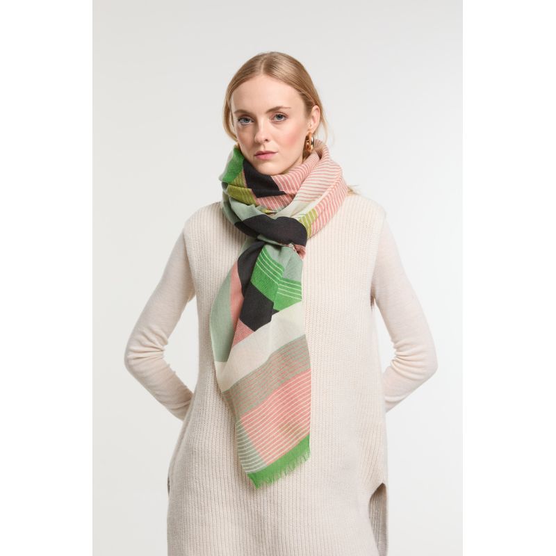 FoulardAlchimie Vert Gris