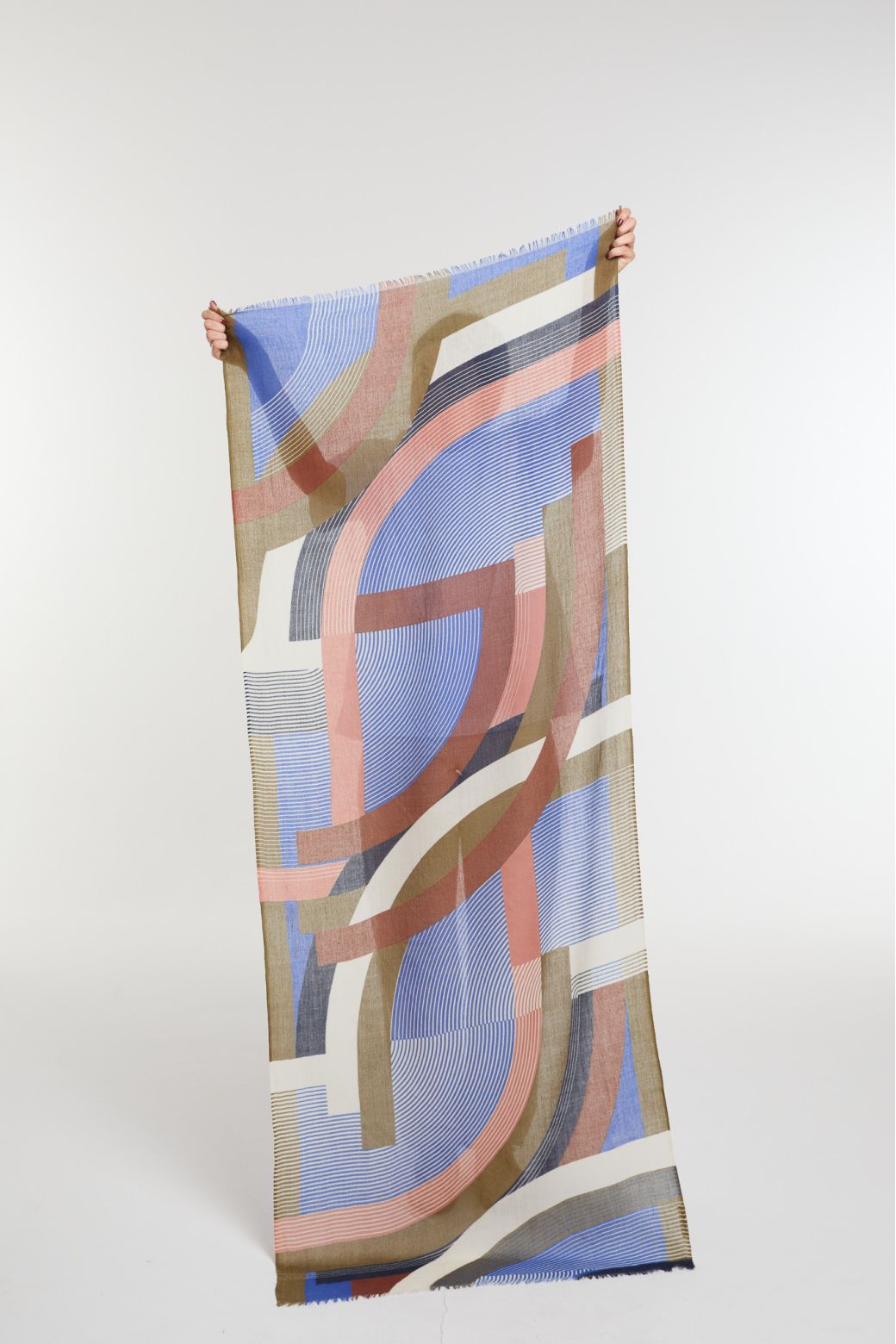 Burgundy BlueAlchimie Scarf