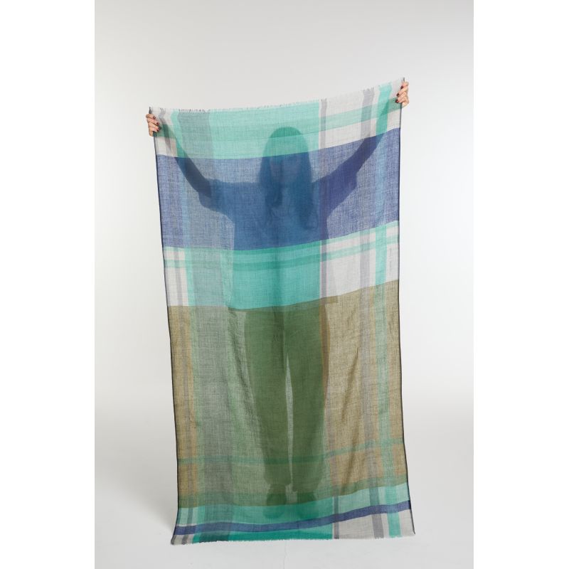 FoulardDivine Bleu Vert