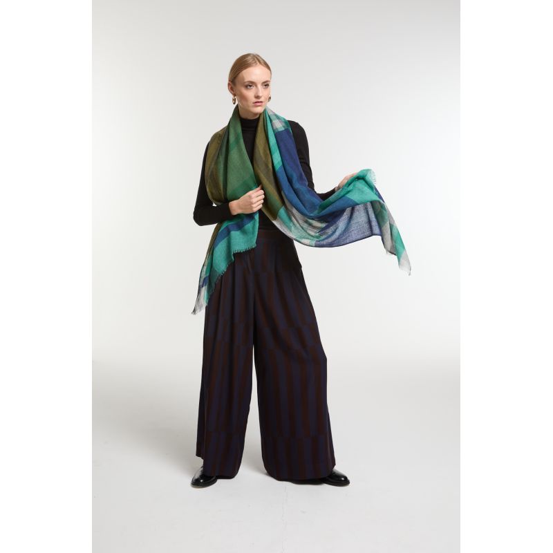 FoulardDivine Bleu Vert