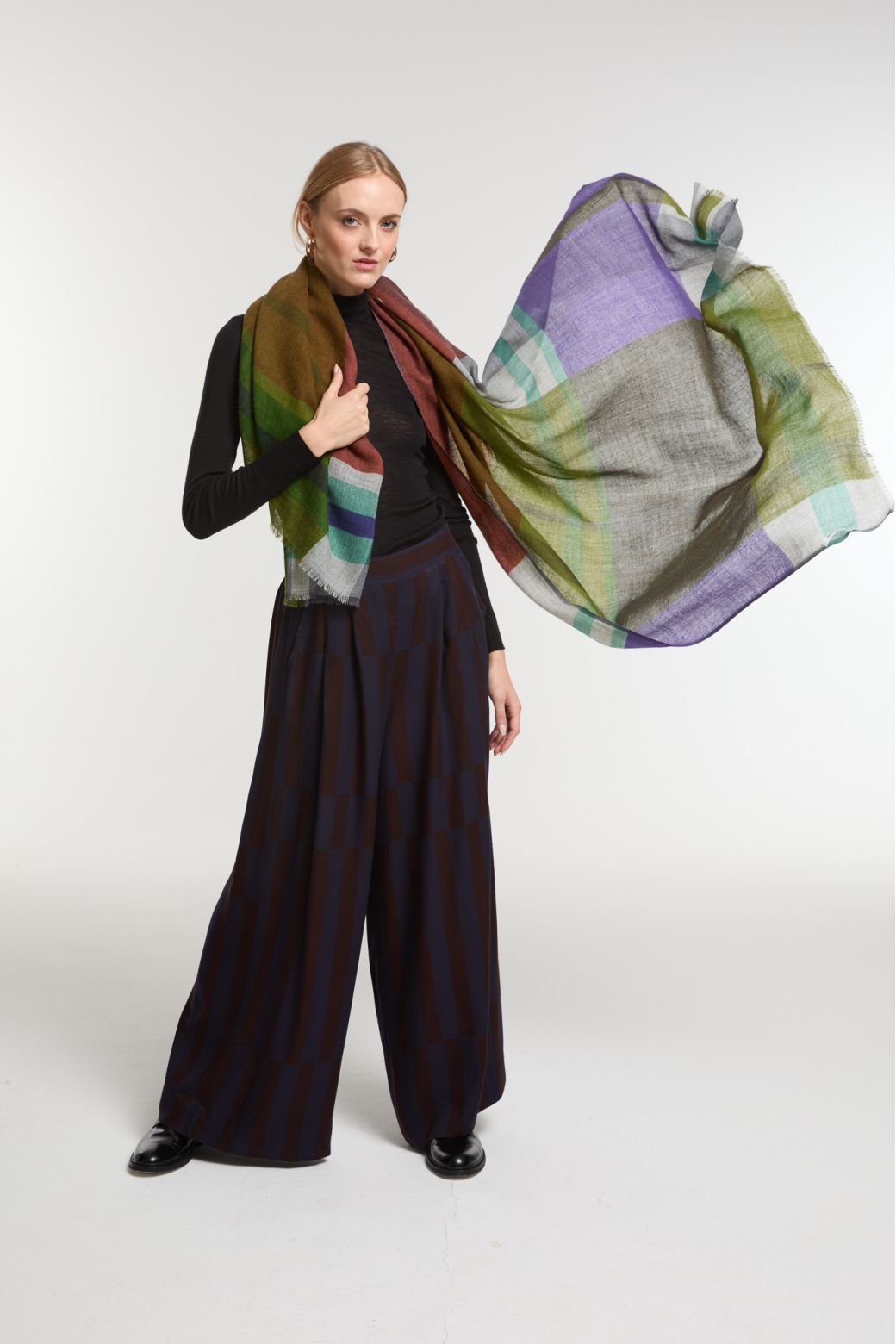 Brown GreenDivine Scarf