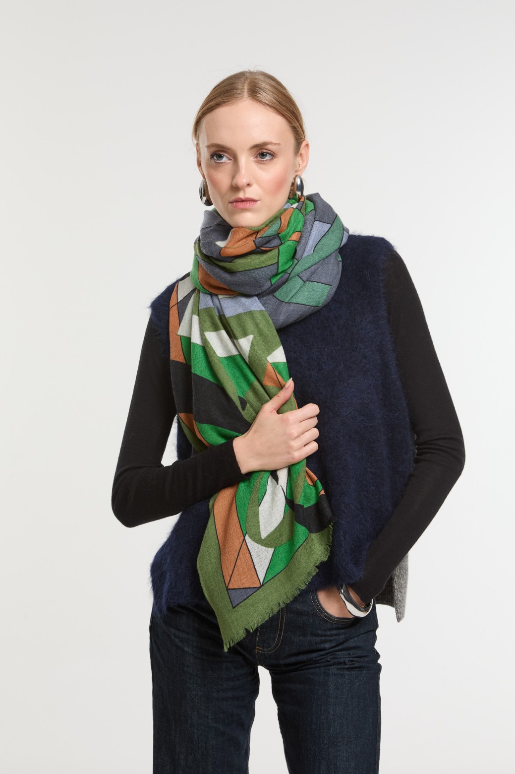 Night Blue  Infini Scarf