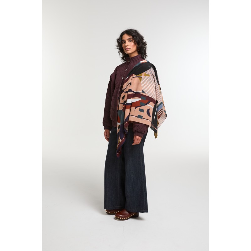 Foulard  Bois Sacre Taupe