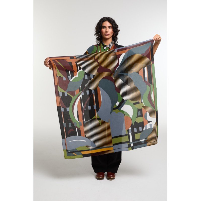 Foulard  Bois Sacre Sous Bois