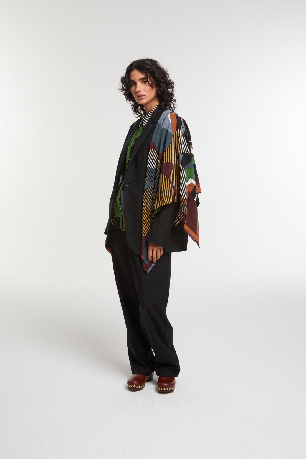 Dark Green  Bois Sacre Scarf