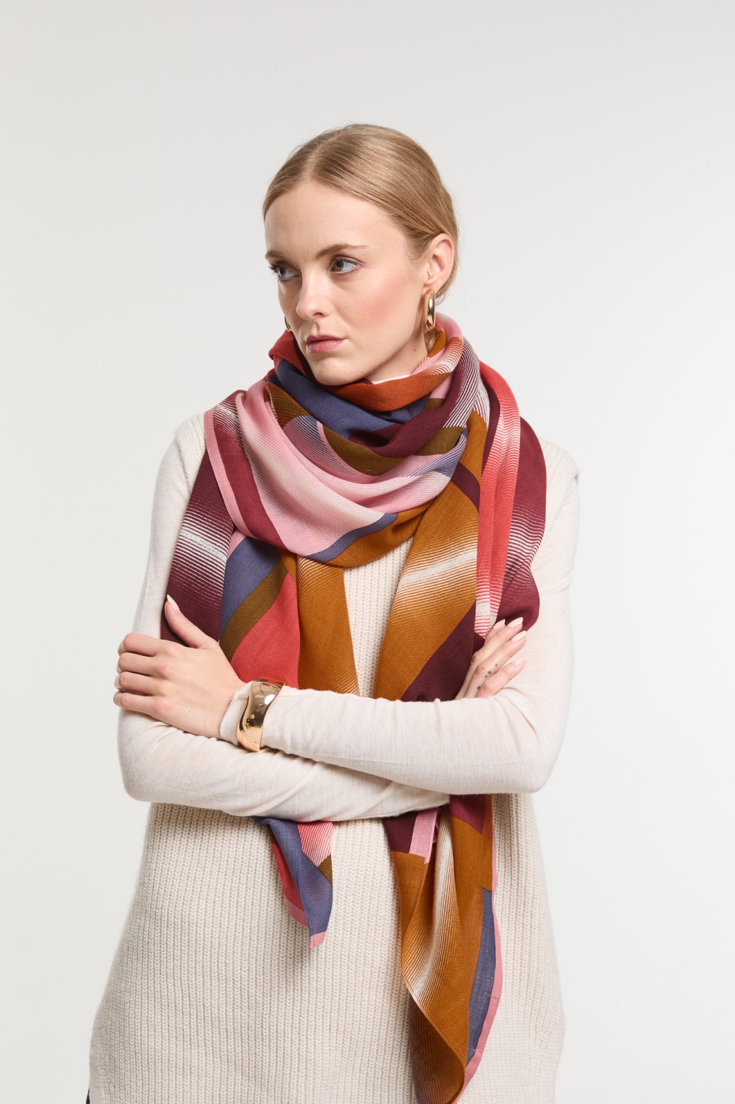 Burgundy  Mystique Scarf